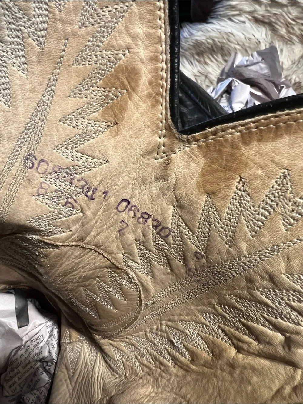Dan Post Men Black Lizard & Leather Western Cowboy Boots Sz 9.5 E
